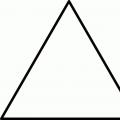 Τα πάντα για τα τρίγωνα.  Τρίγωνο.  Ολοκληρωμένα μαθήματα – Υπερμάρκετ Γνώσης