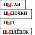 Spelling words with combinations tsi and qi Spelling dictionary tsi and qi