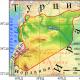 Minerale afzettingen in Syrië Kaart van minerale hulpbronnen in Syrië in het Russisch